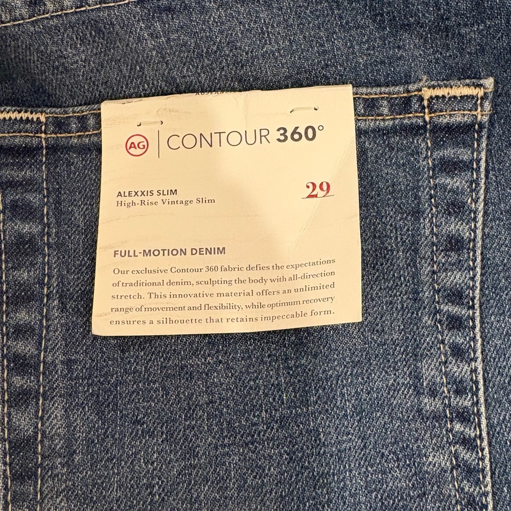 AG Alexxis High Waist Slim Fit Jeans NWT - Picture 2 of 4